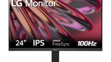 MONITOR LG 24MR400-B.AEUQ 23.8 inch, Panel Type: IPS, Resolution: 1920x1080, Aspect Ratio: 16:9, Refresh Rate:100Hz, Response t