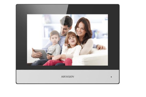 Monitor videointerfon modular 7" color Hikvision DS-KH6320-TE1 ecran LCD 7" color cu touch screeen, rezolutie ecran 1024 × 600 d
