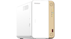 NAS QNAP 262 2-Bay, CPU Intel® Celeron® N4505 2-core/2-thread processor (burst up to 2.9 GHz), RAM 4 GB DDR4 (onboard not expand