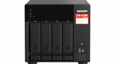 NAS QNAP 473A 4-Bay, CPU AMD Ryzen V1000 series V1500B 4C/8T 2.2 GHz, RAM 8GB (1x 8GB) DDR4 (2 x SODIMM slots, max. 64GB total,