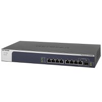NETGEAR XS508M-100EUS 8-Port 10-Gigabit/Multi-Gigabit Ethernet Unmanaged Switch with 1 SFP+ Ports, Desktop and Rackmount - Black - 2
