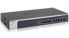 NETGEAR XS508M-100EUS 8-Port 10-Gigabit/Multi-Gigabit Ethernet Unmanaged Switch with 1 SFP+ Ports, Desktop and Rackmount - Black