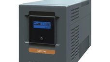 NeTYS PE 1000VA/600W UPS cu AVR, tehnologie STEPWAVE, display LCD, RJ45 si 1xUSB