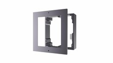 Panou frontal pentru un modul videointerfon modular Hikvision DS-KD-ACW1 montare aplicata material aluminiu dimensiuni: 117mm x