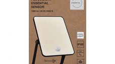 Proiector LED OSRAM FLOODLIGHT ESSENTIAL cu Senzor de Miscare, 20W, 1800 lm, Negru