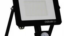 Proiector LED Osram LUX cu Senzor de Miscare, 30W, 2700 lm, Lumina Neutra 4000K, IP65, Negru