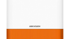 Sirena wireless de exterior Hikvision AXPRO DS-PS1-E-WE, indicator portocaliu, 868 MHz