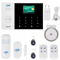 Sistem de alarma wireless PNI SafeHouse HS600 Wifi GSM 4G, suporta 90 zone wireless si 3 zone cu fir, compatibil cu aplicatia Tu - 1