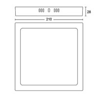 Spot LED Philips Magneos DL252 SQ, 12W, 1350 lm, lumina neutra (4000K), IP20, 21cm, Alb - 3