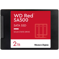 SSD NAS WD Red SA500 2TB SATA, 2.5", 7mm, Read/Write: 560/520 MBps, IOPS 87K/83K, TBW: 1300 - 1