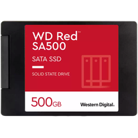 SSD NAS WD Red SA500 500GB SATA 6Gbps, 2.5", 7mm, Read/Write: 560/530 MBps, IOPS 95K/85K, TBW: 350 - 1