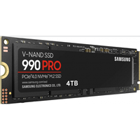 SSD Samsung, 990 PRO, retail, 4TB, NVMe M.2 2280 PCI-E, R/W speed:74500/6900 MB/s - 2