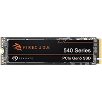 SSD SEAGATE FireCuda 540 HeatSink 1TB M.2 2280-D2 PCIe Gen5 x4 NVMe 2.0, Read/Write: 9500/8500 MBps, IOPS 1300K/1500K, TBW 1000, - 1