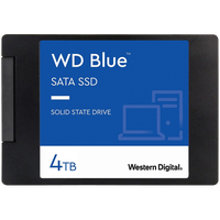 SSD WD Blue 4TB SATA, 2.5", 7mm, Read/Write: 560/520 MBps, IOPS 87K/83K, TBW: 600 - 1