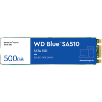 SSD WD Blue SA510 500GB SATA 6Gbps, M.2 2280, Read/Write: 560/510 MBps, IOPS 90K/82K, TBW: 200 - 1