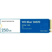 SSD WD Blue SN570 250GB M.2 2280 PCIe Gen3 x4 NVMe TLC, Read/Write: 3300/1200 MBps, IOPS 190K/210K, TBW: 150 - 2