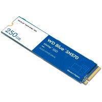 SSD WD Blue SN570 250GB M.2 2280 PCIe Gen3 x4 NVMe TLC, Read/Write: 3300/1200 MBps, IOPS 190K/210K, TBW: 150 - 3