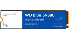 SSD WD Blue SN580 1TB M.2 2280 PCIe Gen4 x4 NVMe TLC, Read/Write: 4150/4150 MBps, IOPS 600K/750K, TBW: 600