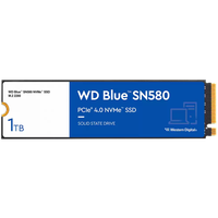 SSD WD Blue SN580 1TB M.2 2280 PCIe Gen4 x4 NVMe TLC, Read/Write: 4150/4150 MBps, IOPS 600K/750K, TBW: 600 - 1