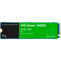 SSD WD Green SN350 1TB M.2 2280 PCIe Gen3 x3 NVMe QLC, Read/Write: 3200/2500 MBps, IOPS 300K/400K, TBW: 100 - 1