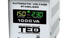 Stabilizator de retea 1000VA-AVR LCD cu 1 iesire Schuko