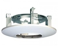 Suport Hikvision pentru montarea camerelor Dome in tavan , materiale componente : otel si plastic , culoare alb, dimensiuni : Φ2 - 1