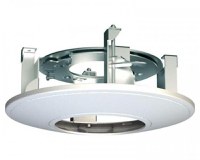 Suport Hikvision pentru montarea camerelor Dome in tavan , materiale componente : otel si plastic , culoare alb, dimensiuni : Φ2 - 1