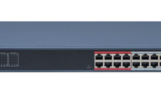 Switch 16 porturi POE Hikvision DS-3E1318P-EI(B), L2, Smart Managed, 16 × 100 Mbps PoE RJ45 ports si 2 × porturi gigabit, Putere