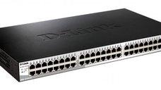 Switch D-Link DGS-1210-52 cu 48 porturi Gigabit si 4 porturi SFP