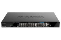 Switch D-Link DGS-1520-28MP, 28 porturi Gigabit,24 x 10/100/1000Base-T, 2 x 10GBase-T, 2 x 10G SFP+, Switching Capacity: 128 Gbp - 1