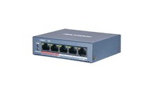 Switch Hikvision DS-3E0105P-E/M(B), 4-port, PoE