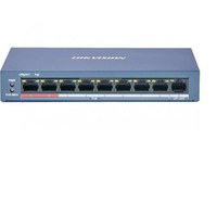 Switch Hikvision DS-3E0109P-E/M(B), 8-port, PoE - 1