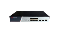 Switch Hikvision DS-3E2510P(B), Switching Capacity 336 Gbps, 8 Gigabit Poe electrical ports and 2 Gigabit / 100M SFP optical por - 1