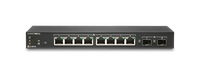 Switch SonicWall SWS12 8 porturi Gigabit, 2 porturi SFP, POE/POE+, static routing, firewall/cloud managed - 1