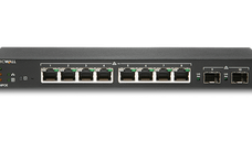 Switch SonicWall SWS12 8 porturi Gigabit, 2 porturi SFP, POE/POE+, static routing, firewall/cloud managed