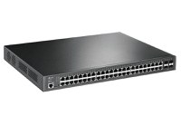 Switch TP-Link JetStream 48-Port Gigabit L2 Managed, TL-SG3452P interfata: 48× Porturi RJ45 10/100/1000 Mbps, 4× Sloturi Gigab - 3