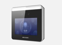 Terminal access control cu face recognition Hikvision DS-K1T331W, alerta de purtare a mastilor de protectie pe fata, capacitate - 1