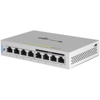 UBIQUITI 8-Port Fully Managed Gigabit Switch with 4 IEEE 802.3af Includes 60W Power Supply, EU - 1