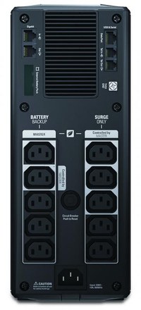 UPS APC Back-UPS RS line-interactive / aprox.sinusoida 1500VA / 865W 10conectori C13, baterie APCRBC124, optional extindere gara - 1