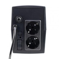 UPS PNI SafePC E650VA, putere 390W, 1.8A, iesire 2 x 230V, ecran LCD acumulator 7.2A inclus, Capacitate: 12V/7Ah, Timp backup: 8 - 9