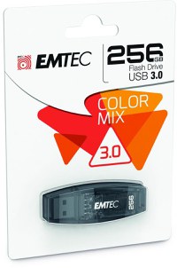 USB Flash Drive Emtec 256GB Color Mix, USB 3.1 - 1