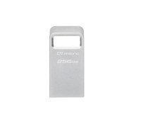 USB Flash Drive Kingston 256GB Data Traveler Micro, USB 3.2 Gen1, Metalic - 1