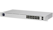 USW-16-PoE 16 RJ45 ports with 2 SFP ports