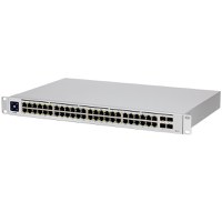 USW-48-PoE is 48-Port managed PoE switch with (48) Gigabit Ethernet ports including (32) 802.3at PoE+ ports, and (4) SFP ports. - 1