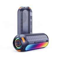 Boxă portabilă Bluetooth cu panou solar AERIUM T5000 LED TWS - 1