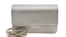 Geanta ALDO argintie, BLINGELLA 040, din piele ecologica