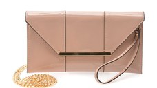 Geanta ALDO bej, FEILLE 500, din piele ecologica lacuita