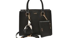 Geanta ALDO LEMNOS 001, Neagra, din Piele Ecologica