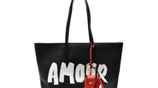 Geanta ALDO neagra, AMIKA 001, din piele ecologica