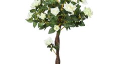 Arbore artificial Outsunny, camelia, 21 de flori, 90 cm | Aosom RO